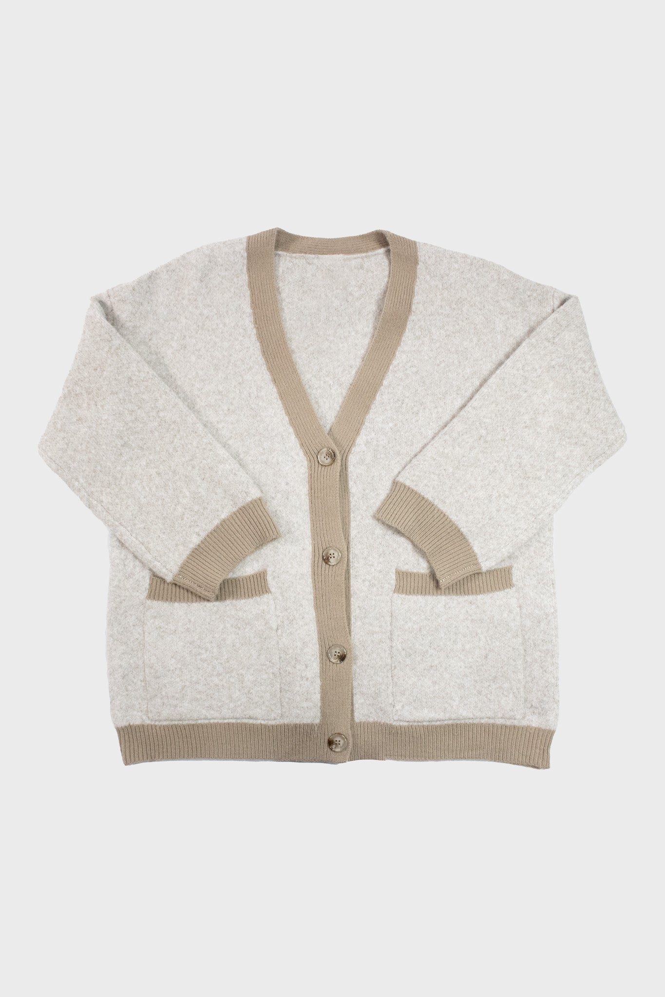 Gilet beige bicolore