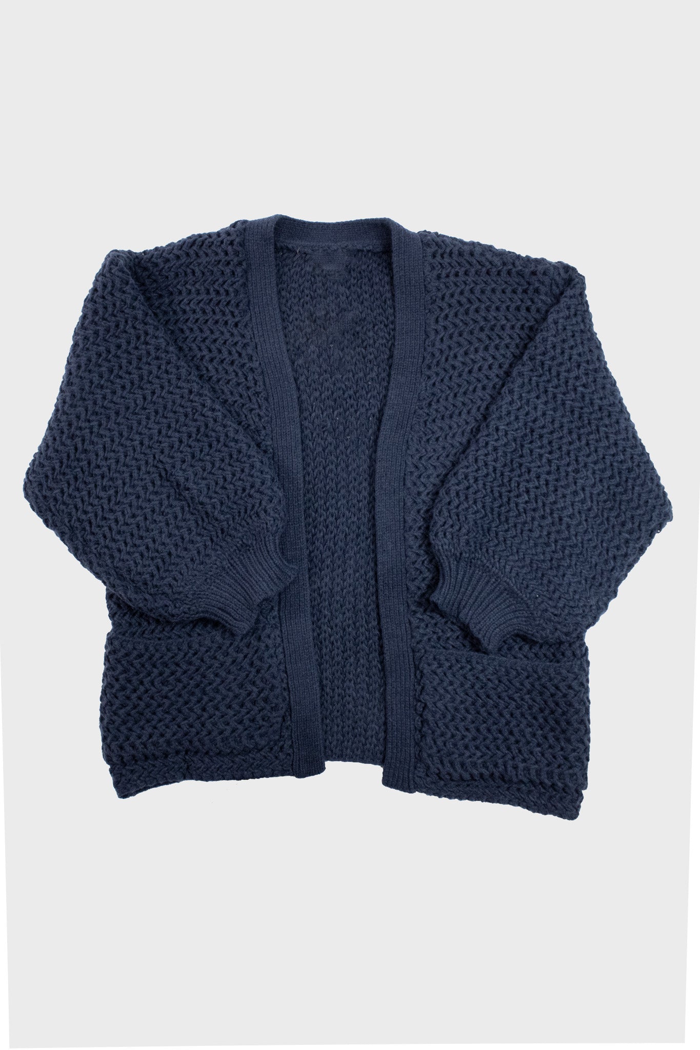 Gilet bleu oversize