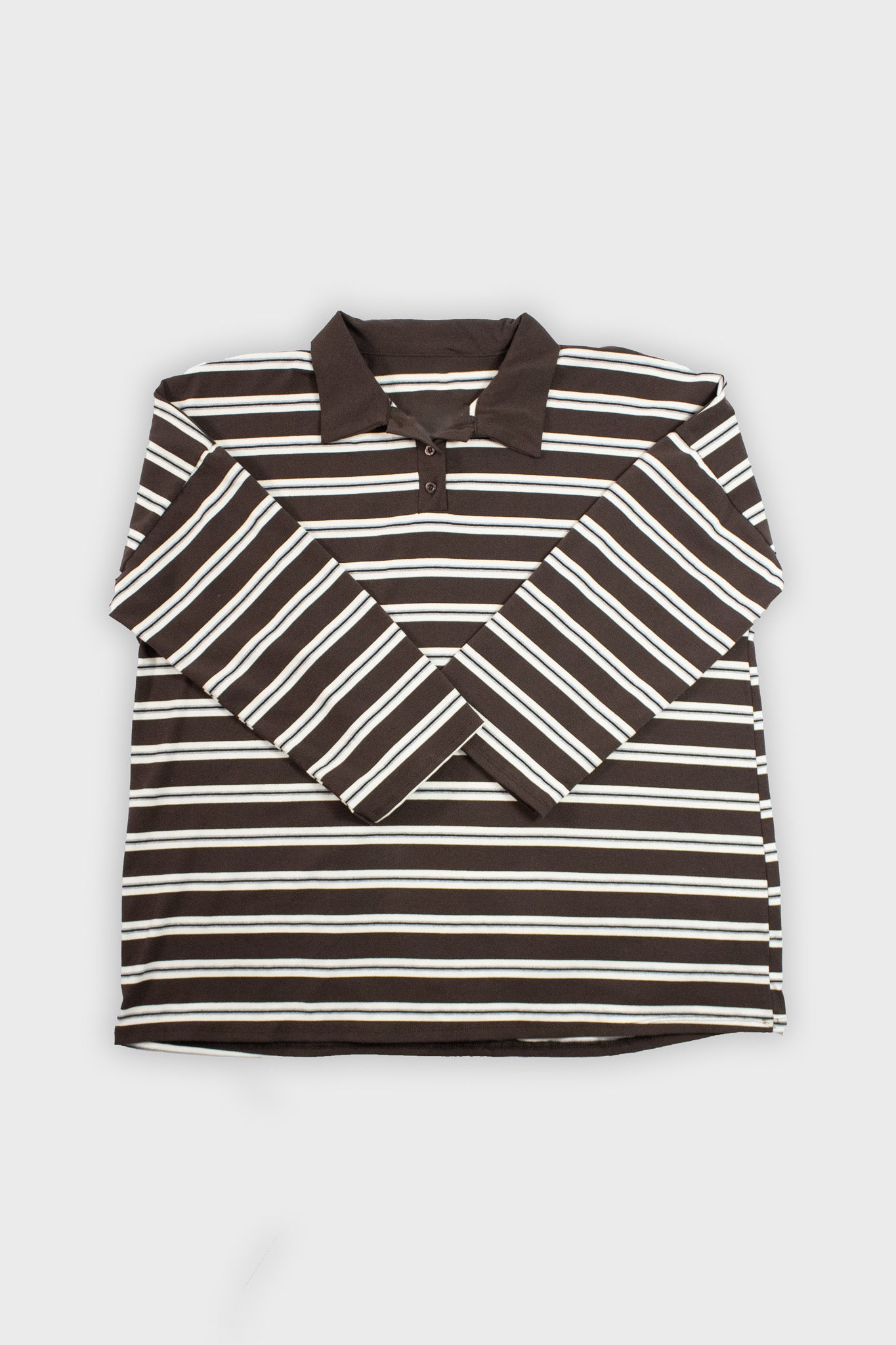 Haut rayé marron