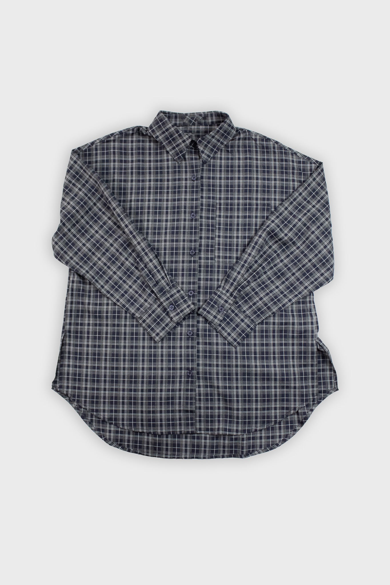Chemise à carreaux bleu