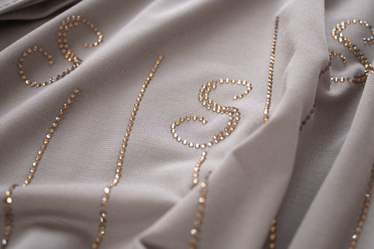 Hijab jersey premium bysaphir taupe