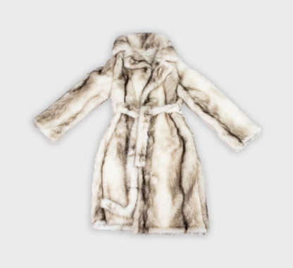 Manteau en fausse fourrure