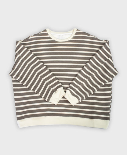 Pull à rayures oversize