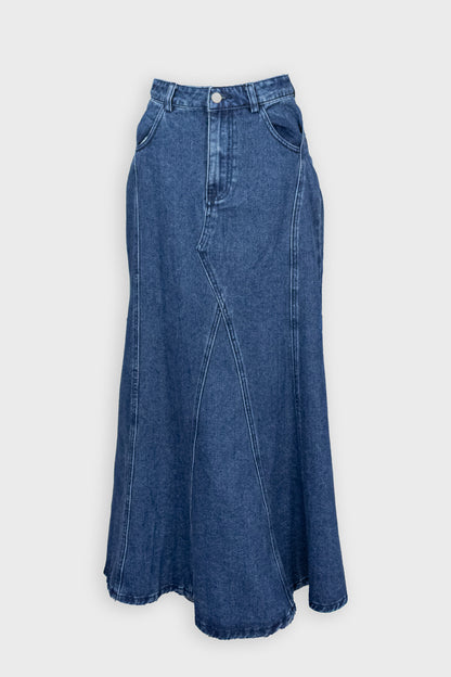 Jupe longue en denim