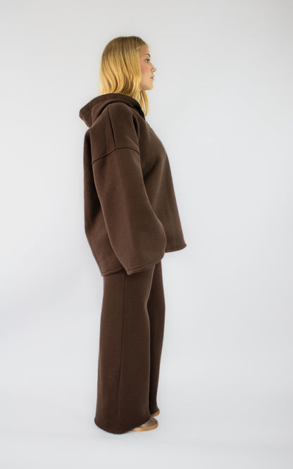 Ensemble oversize à col zippé