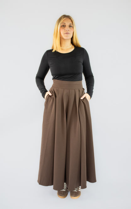 Jupe longue chocolat