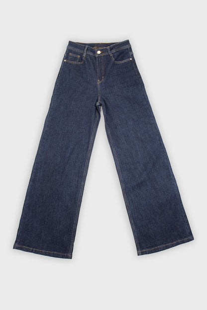 Jean bleu foncé évasé