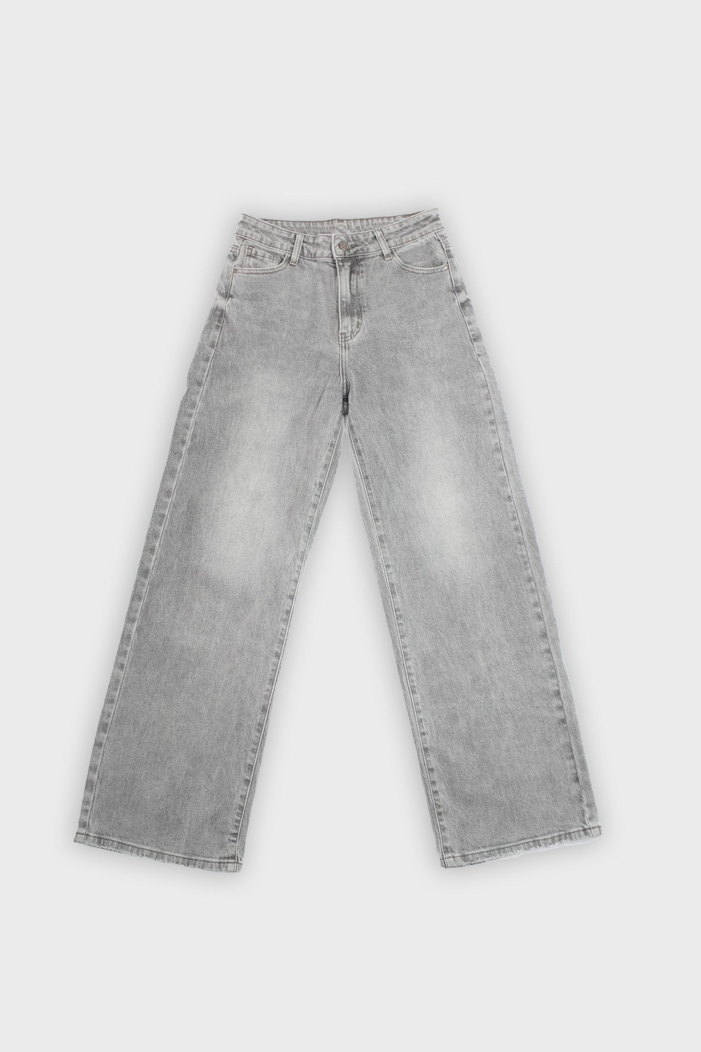 Jean gris taille haute