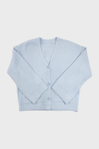 Gilet bleu ciel oversize