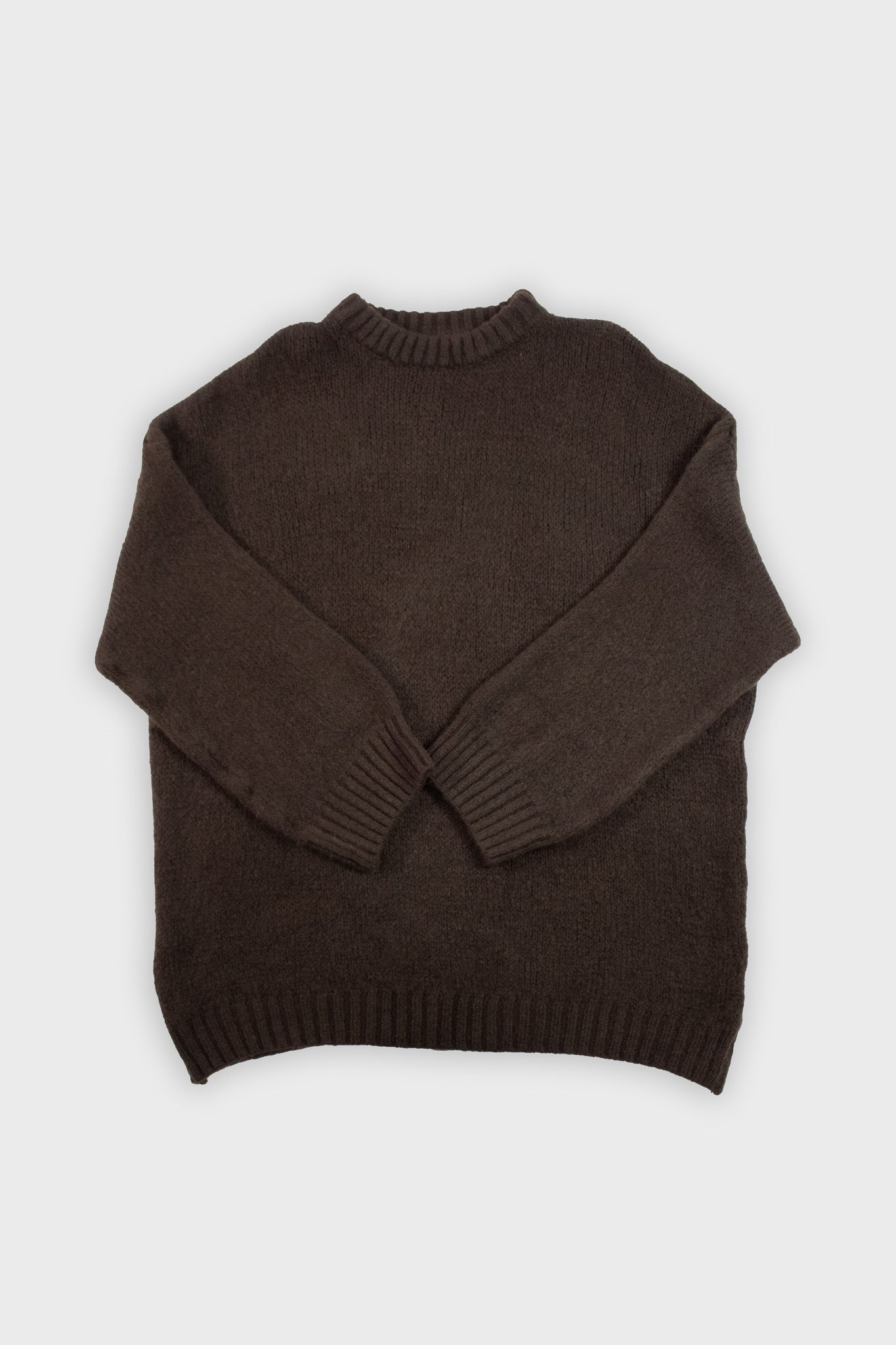 Pull marron oversize