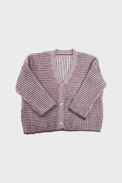 Gilet lilas oversize