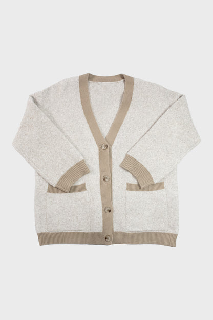 Gilet beige bicolore