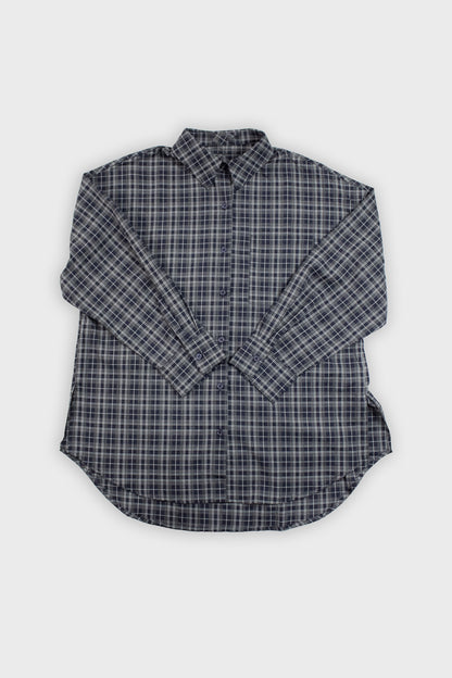 Chemise à carreaux bleu