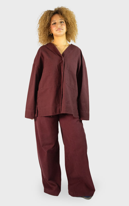 Chemise ample à poches