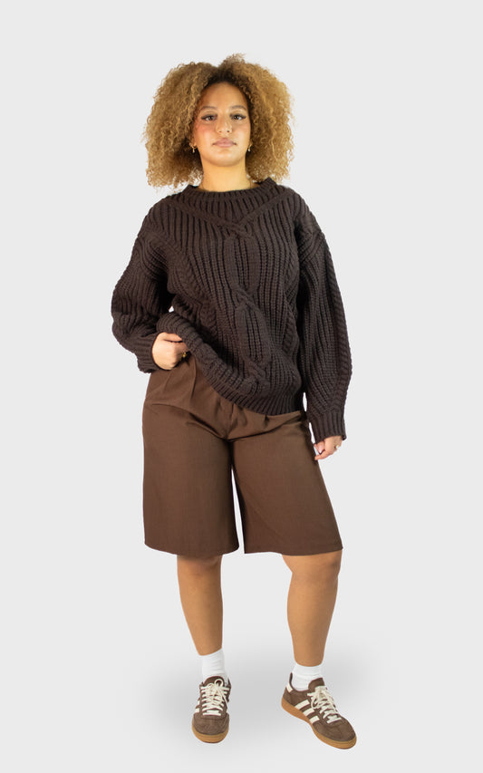 Pull à grosses mailles